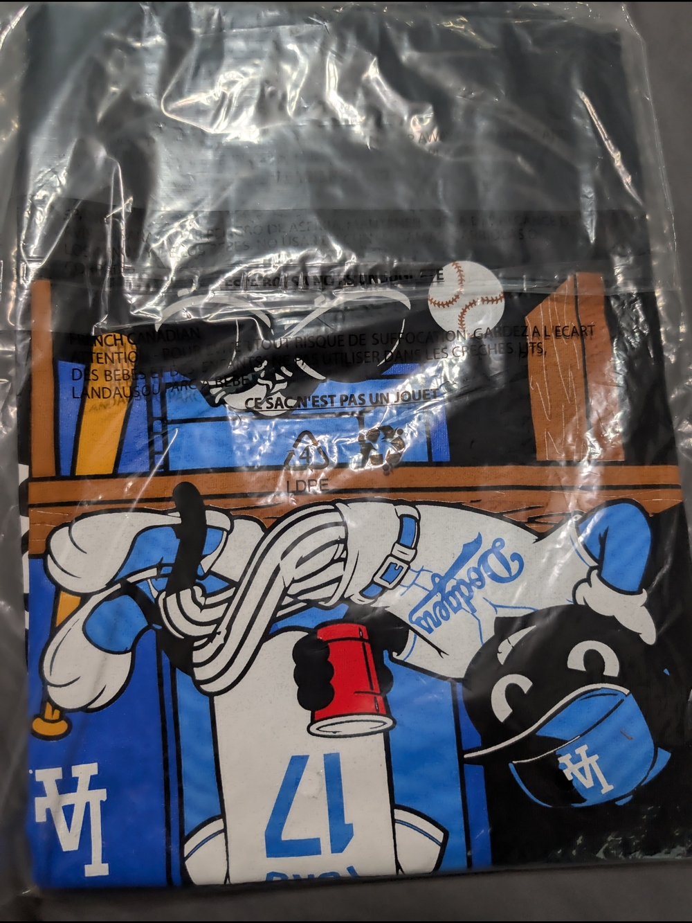 Vintage Dodgers Graphic T-Shirt in Blue, Black, White